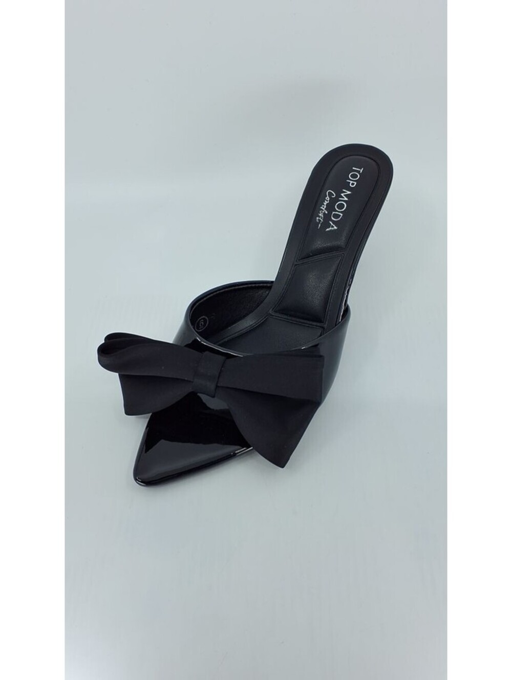 Cari Double Bow Kitten Heels in Black